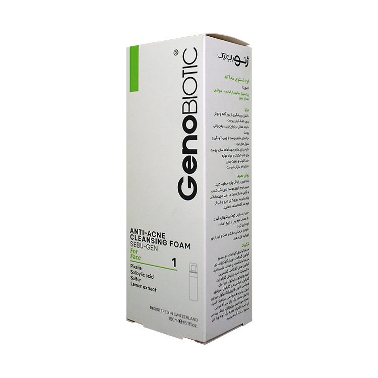 قیمت فوم شستشوی صورت ضد آکنه ژنوبایوتیک حجم 150 میلی لیتر