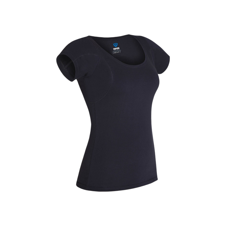 خرید تی شرت ضد عرق زنانه تاپیک مشکی