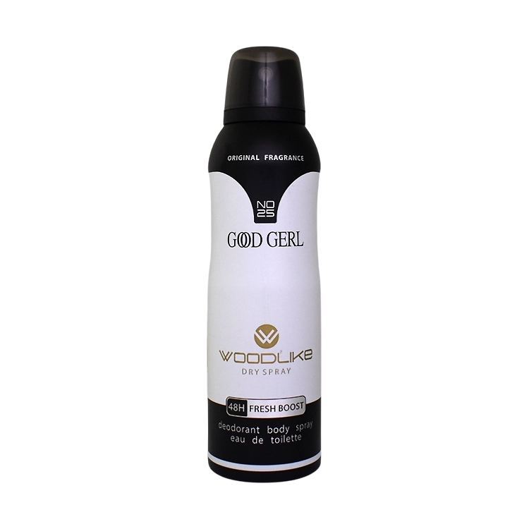 اسپری بدن زنانه وودلایک مدل Good Gerl حجم 200 میلی لیتر