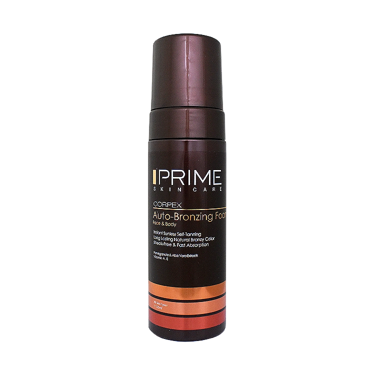 فوم برنزه کننده پوست پرایم حجم 150 میلی لیتر