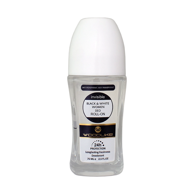 مام رول زنانه وودلایک مدل Invisible Black and White حجم 75 میلی لیتر