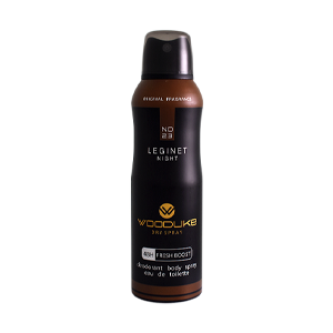 اسپری بدن زنانه وودلایک مدل Leginet Night حجم 200 میلی لیتر