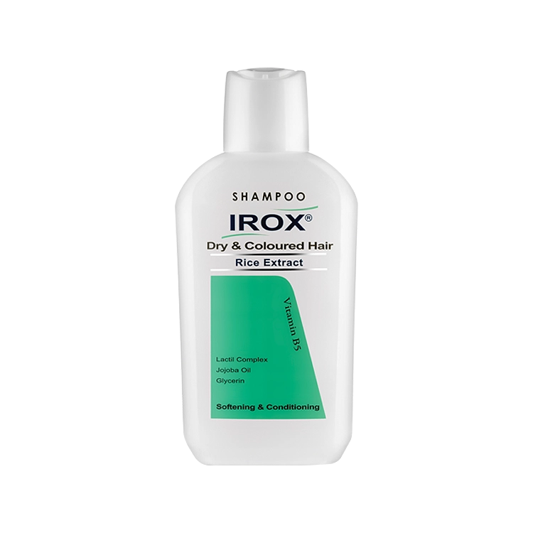 شامپو موهای خشک و رنگ شده سبوس برنج ایروکس حجم 200 میلی لیتر