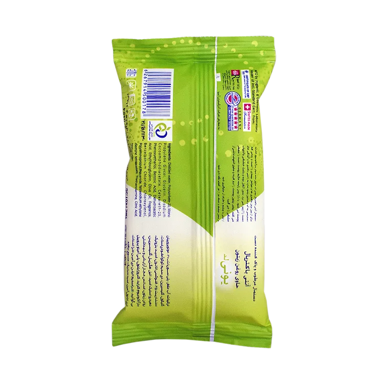 خرید دستمال مرطوب آنتی باکتریال یونی لد بسته 12 عددی