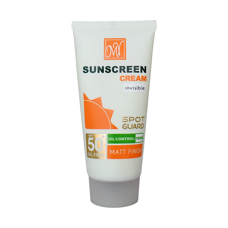 کرم ضد آفتاب ضد لک بی رنگ پوست های مختلط و چرب اسپات گارد مای SPF50 حجم 50 میلی لیتر