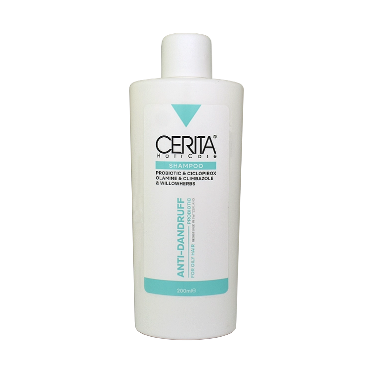شامپو ضد شوره پروبیوتیک موهای چرب سریتا حجم 200 میلی لیتر
