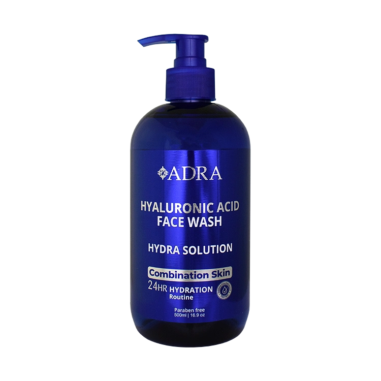 ژل شستشوی صورت هیالورونیک اسید آدرا حجم 500 میلی لیتر