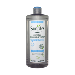 میسلار واتر پوست خشک و حساس سیمپل مدل Water Boost حجم 400 میلی لیتر