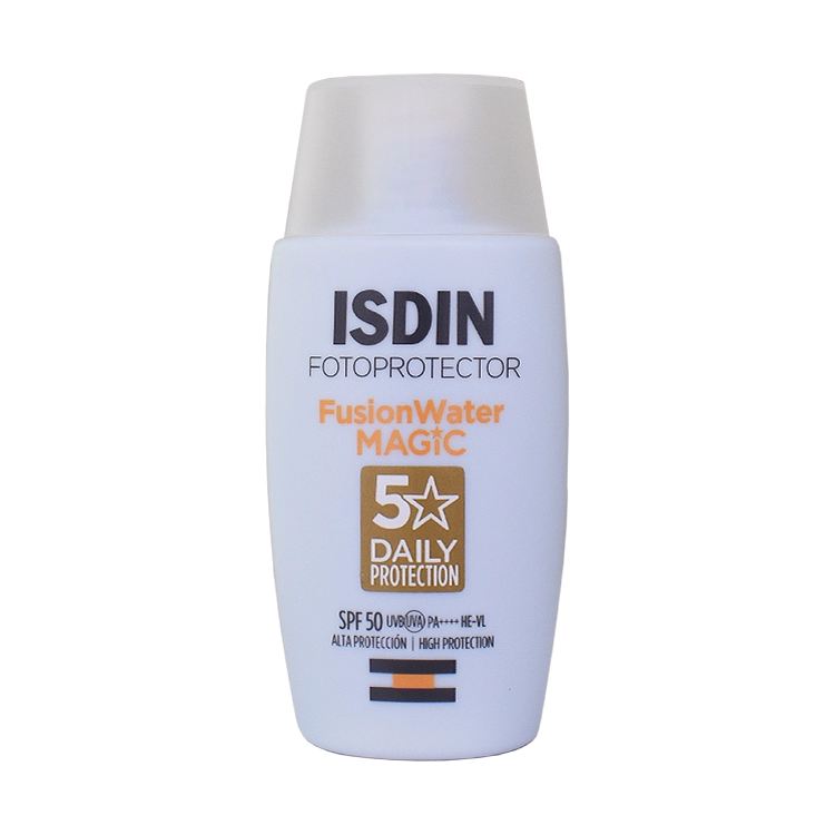 فلویید ضد آفتاب بی رنگ فیوژن واتر مجیک ایزدین SPF50 حجم 50 میلی لیتر