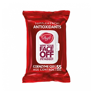 دستمال مرطوب پاک کننده آرایش دافی مدل Antioxidants بسته 55 عددی