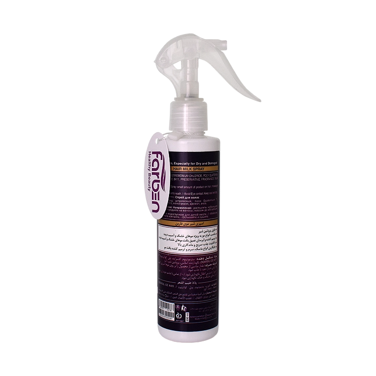 خرید اسپری شیر مو مغذی کننده و آبرسان فاربن حجم 200 میلی لیتر