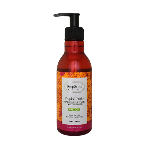 ژل شستشوی صورت پوست های خشک و معمولی میوه های استوایی دیپ سنس حجم 250 میلی لیتر
