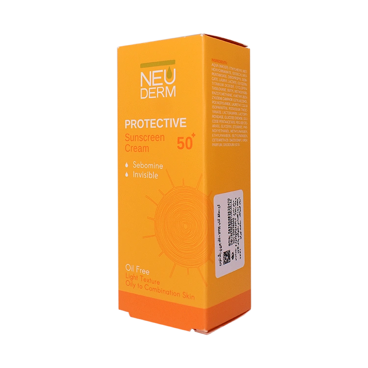 قیمت کرم ضد آفتاب بی رنگ پوست های مختلط و چرب هایلی پروتکتیو نئودرم SPF50 حجم 50 میلی لیتر