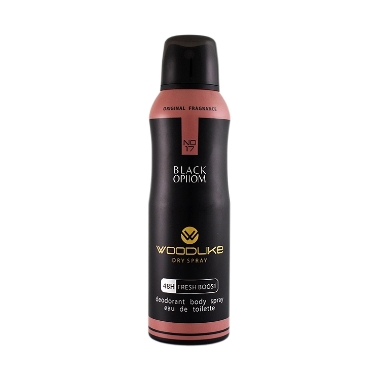 اسپری بدن زنانه وودلایک مدل Black Opiiom حجم 200 میلی لیتر