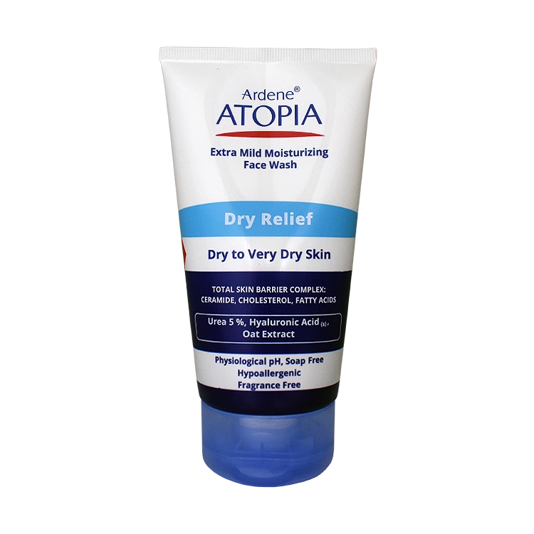 لوسیون شوینده مرطوب کننده صورت پوست های خشک و خیلی خشک درای ریلیف آردن آتوپیا وزن 150 گرم