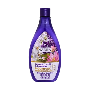 شامپو بدن کرمی عصاره نیلوفر آبی و ارکیده و اسطوخودوس آدرا حجم 400 میلی لیتر