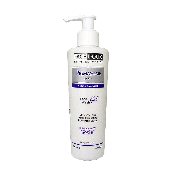 ژل شستشوی صورت ضد لک و روشن کننده پیگمازوم فیس دوکس حجم 200 میلی لیتر