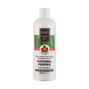 شامپو تقویت کننده موهای چرب فلفل هانادی حجم 400 میلی لیتر
