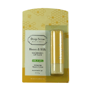 بالم لب نرم کننده بی رنگ شیر و عسل دیپ سنس وزن 3.5 گرم