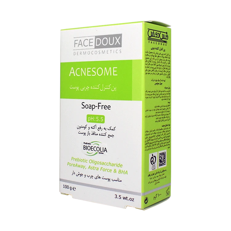 پن کنترل کننده چربی پوست های چرب و جوش دار آکنه زوم فیس دوکس وزن 100 گرم