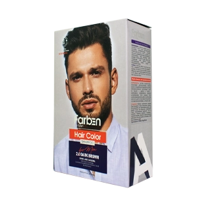 شامپو رنگ مو آقایان قهوه ای تیره فاربن شماره 2