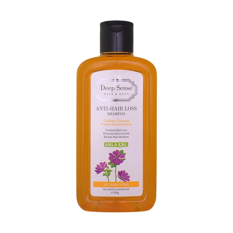 شامپو ضد ریزش و تقویت کننده انواع مو دیپ سنس حجم 200 میلی لیتر