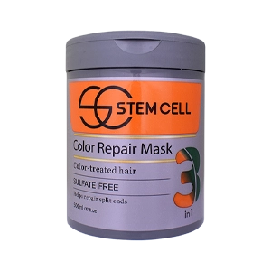 ماسک مو سه کاره فاقد سولفات موهای رنگ و هایلایت شده استم سل حجم 500 میلی لیتر