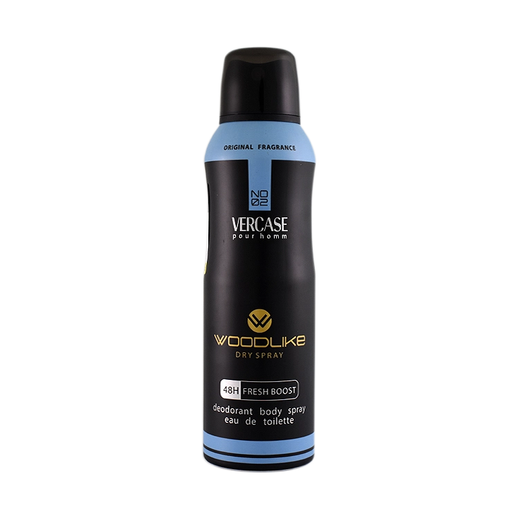 اسپری بدن مردانه وودلایک مدل Versace Pour Homm حجم 200 میلی لیتر