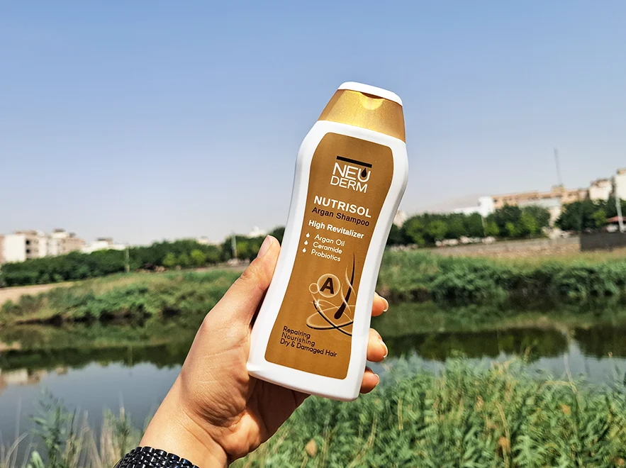 بررسی ترکیبات شامپو تقویت کننده روغن آرگان نوتریسل نئودرم حجم 300 میلی لیتر