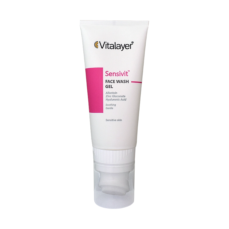 ژل شستشوی صورت پوست حساس سنسی ویت ویتالیر حجم 200 میلی لیتر