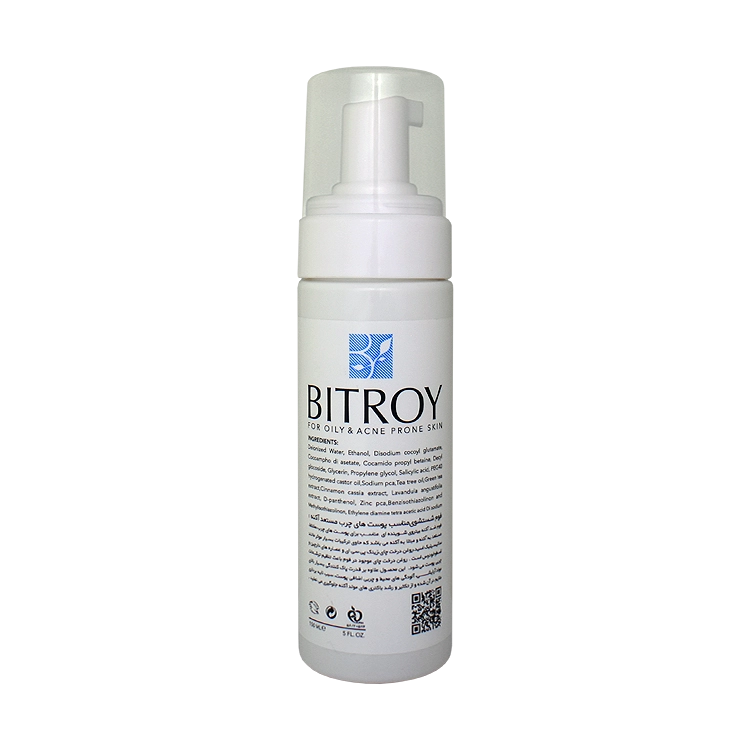 خرید فوم شستشوی صورت پوست های چرب و آکنه دار بیتروی حجم 150 میلی لیتر