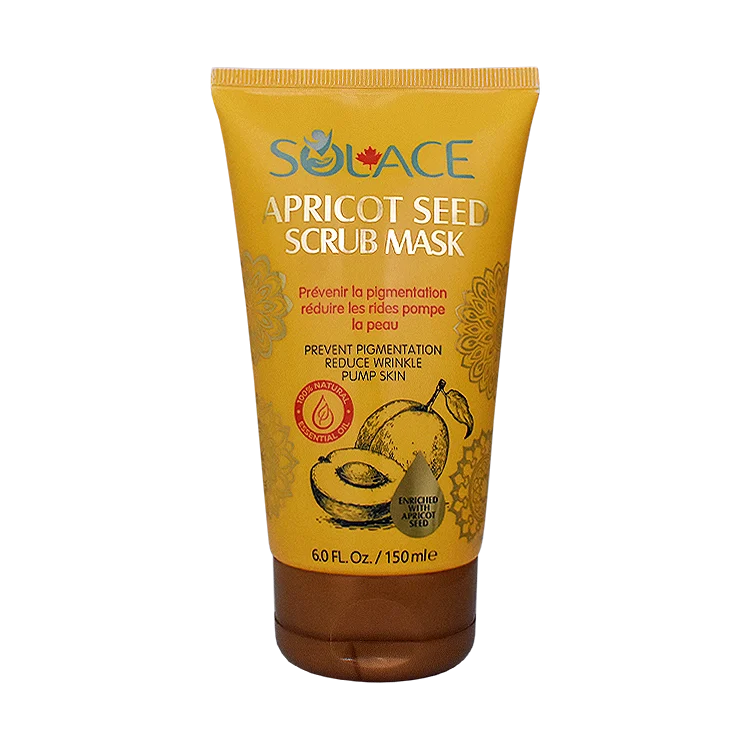 ماسک اسکراب روشن کننده هسته زردآلو سولس حجم 150 میلی لیتر