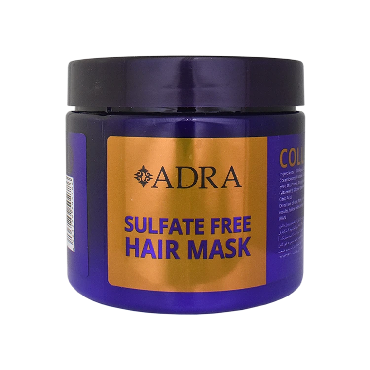 ماسک مو فاقد سولفات کلاژن و رتینول آدرا حجم 400 میلی لیتر