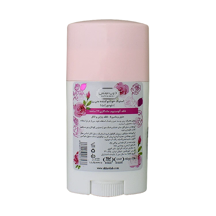 خرید استیک ضد تعریق فاقد آلومینیوم گلاب دیپ سنس وزن 40 گرم