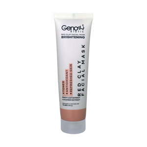 ماسک خاک رس قرمز صورت و گردن ژنوبایوتیک حجم 100 میلی لیتر