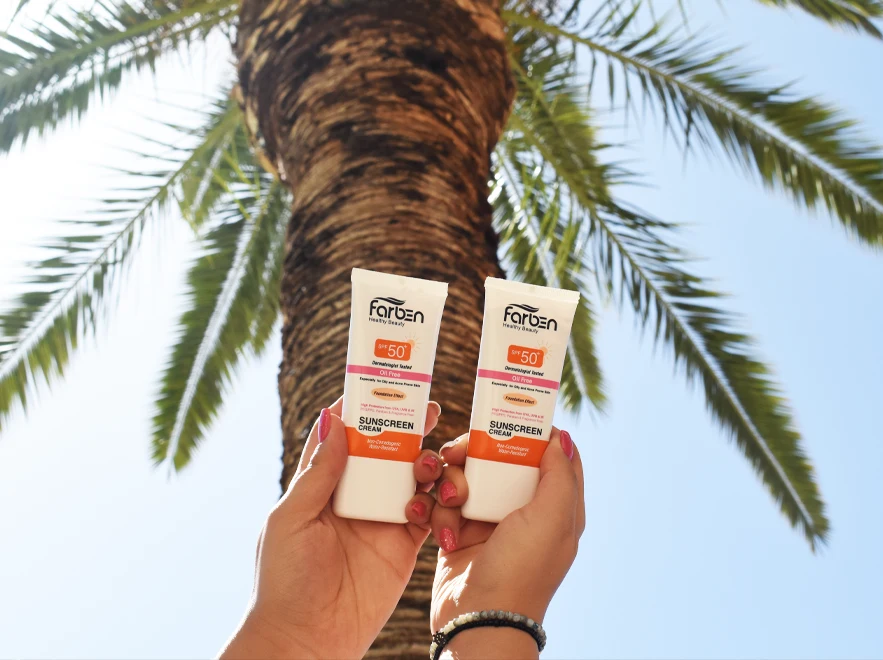نقد و بررسی کرم ضد آفتاب بژ طبیعی پوست چرب فاربن SPF50 حجم 50 میلی لیتر