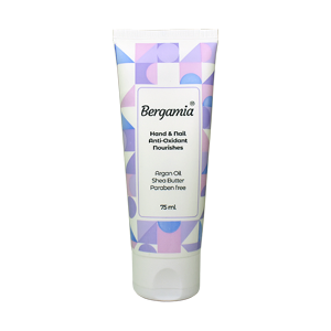 کرم مرطوب کننده دست و ناخن روغن آرگان و شی باتر برگامیا حجم 75 میلی لیتر