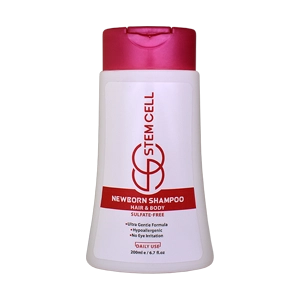 شامپو سر و بدن نوزاد دخترانه استم سل حجم 200 میلی لیتر