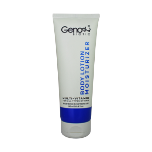 لوسیون بدن مرطوب کننده انواع پوست ژنوبایوتیک حجم 200 میلی لیتر