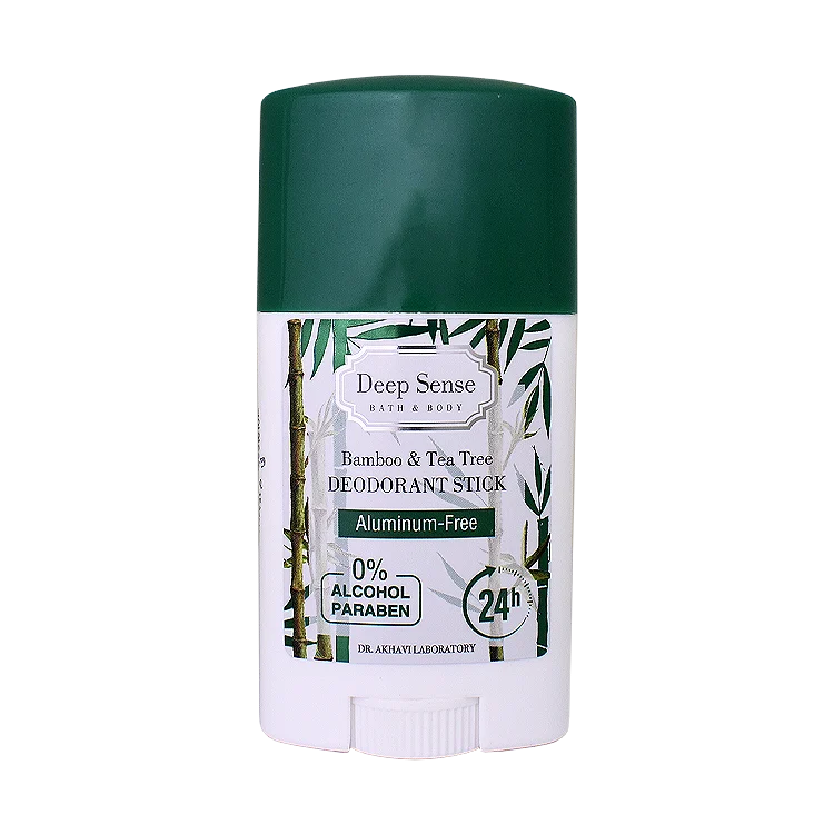 استیک ضد تعریق فاقد آلومینیوم بامبو و درخت چای دیپ سنس وزن 40 گرم