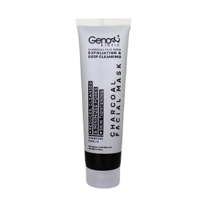 ماسک زغال صورت و گردن ژنوبایوتیک حجم 100 میلی لیتر