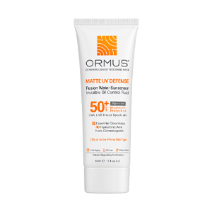 فلویید ضد آفتاب فیوژن واتر بی رنگ پوست های چرب و جوشدار اورموس SPF50 حجم 50 میلی لیتر