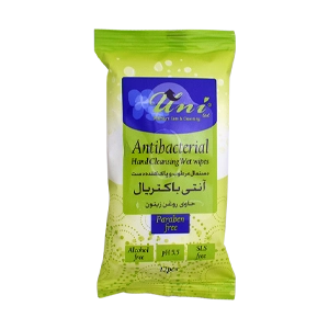 دستمال مرطوب آنتی باکتریال یونی لد بسته 12 عددی