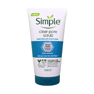 ژل اسکراب سیمپل مدل Clear Pore حجم 150 میلی لیتر