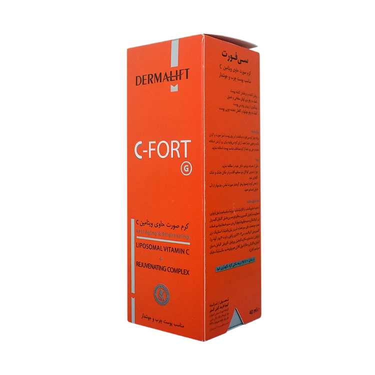 قیمت کرم صورت ویتامین سی پوست های چرب و جوشدار درمالیفت حجم 40 میلی لیتر
