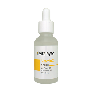 سرم دور چشم ضد تیرگی کافئین و ویتامین سی ویتالیر حجم 30 میلی لیتر