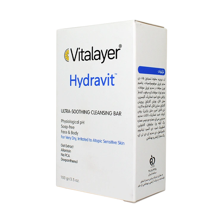 پن شستشوی صورت پوست های خشک و حساس هیدراویت ویتالیر وزن 100 گرم