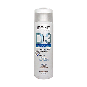 شامپو ضد شوره پوست سر چرب پرایم مدل D3 حجم 250 میلی لیتر