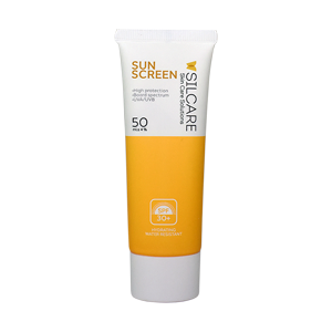 کرم ضد آفتاب بی رنگ انواع پوست سیلکر SPF30 حجم 50 میلی لیتر