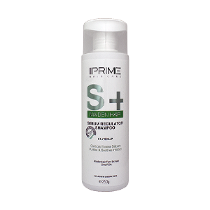 شامپو متعادل کننده چربی پوست سر چرب پرایم مدل +S حجم 250 میلی لیتر